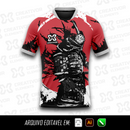 Estampa Dragão Samurai