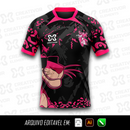 Estampa Pantera na Cor de Rosa