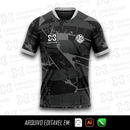 Estampa Grafite Cinza