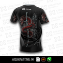 Estampa Dragão Samurai