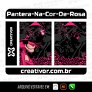 Estampa Pantera na Cor de Rosa