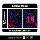 Estampa Cobra Rosa